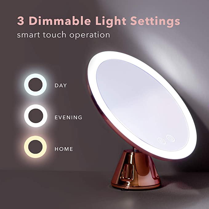 Fancii Led Lighted 10x Magnifying, Fancii 10x Magnifying Led Lighted Makeup Mirror