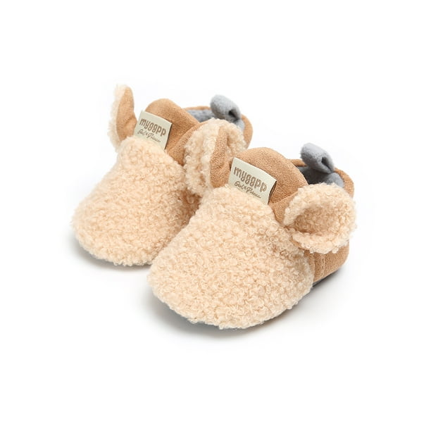 Fluffy store baby booties
