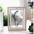 thumbnail image 2 of Rotating Solid Wood Picture Frame with Glass Panels - 6 Inch Double-Sided Display for Horizontal/Vertical Use, Rustic Nordic Style Desk Decor for Baby's First Birthday Keepsakes and Home Office, 2 of 5