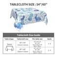 thumbnail image 7 of Wukai Rabbit2 Waterproof Tablecloth for Kitchen Dining, Fits Square Tables for 2-4 Seats -54"x54", 7 of 7