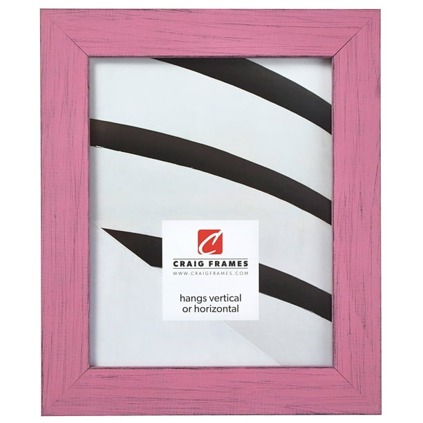 Craig Frames Jasper, 11x14 inch Picture Frame, Country Petticoat Pink