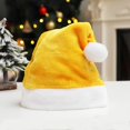 thumbnail image 3 of Sombrero de Navidad para adultos, sombrero de Papá Noel, gorro de Navidad rosa y rojo, adornos navideños para fiesta de año nuevo 2023, suministros de Navidad, 3 of 3