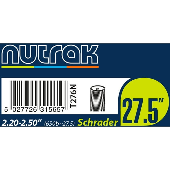 Nutrak 27.5" or 650B x 2.2 - 2.5 Schrader inner tube