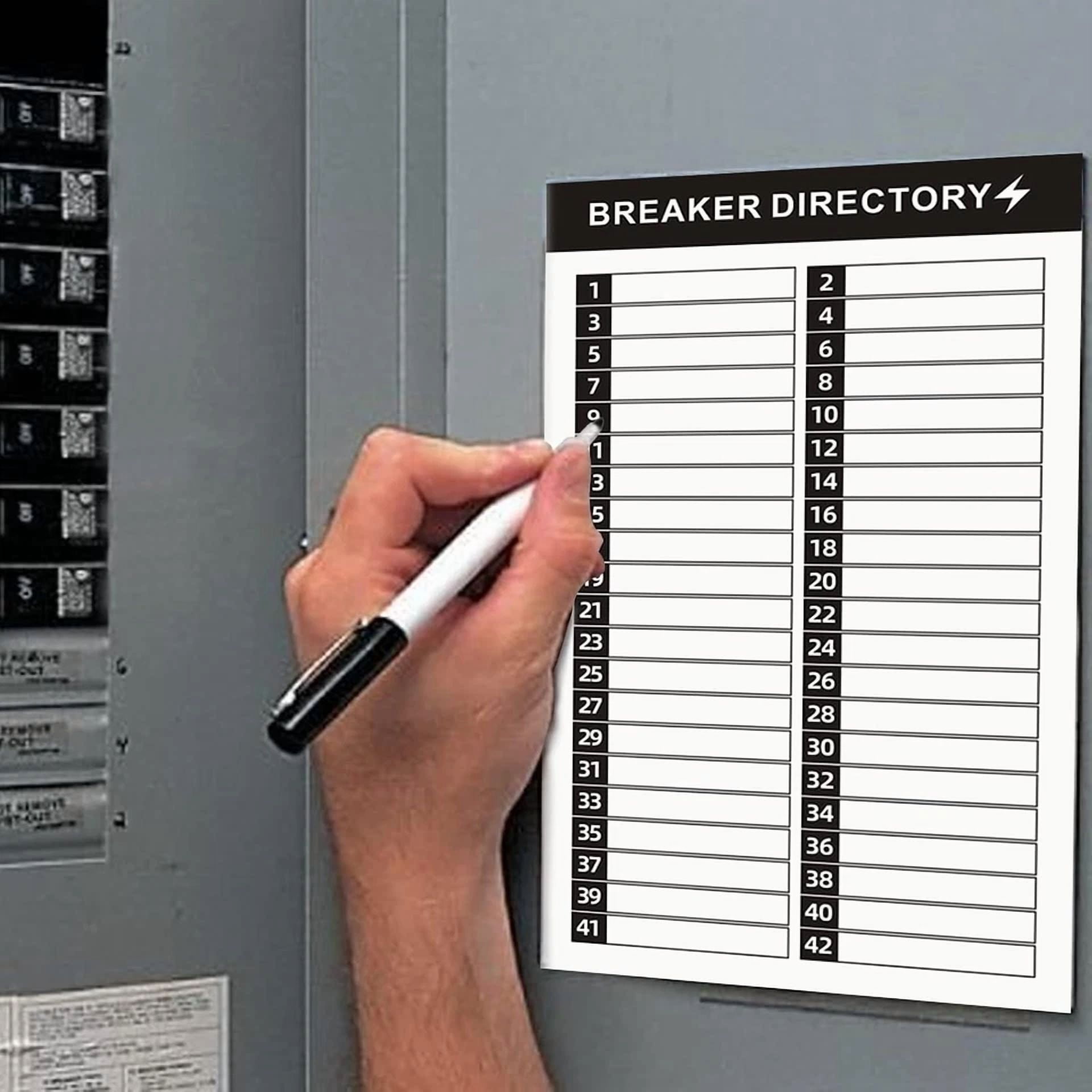 BUTTERFLY- 16 Sheets Breaker Panel Labels Box Sticker Numbers Breaker Panel Labels Sticke