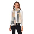 thumbnail image 2 of FORMRS Womens Scarf Winter Soft Long Big Warm Shawls Wrap Tassel Scarves, Abstract Shapes, 2 of 9