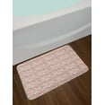 thumbnail image 2 of Leaves Bath Mat, Hand Drawn Composition with Foliage Elements Abstract Nature Illustration, Plush Bathroom Decor Mat with Non Slip Backing, 29.5" X 17.5", Vermilion Black White, by Ambesonne, 2 of 2