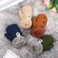 thumbnail image 6 of New Hot Lovely Cartoon Baby Kids Knitting Mittens Thick Plus Velvet Kids Gloves LIGHT GREY, 6 of 8