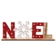 thumbnail image 3 of Adorno de mesa con letras de Papá Noel, muñeco de nieve, copos de nieve, decoración de madera para fiestas navideñas, 3 of 9