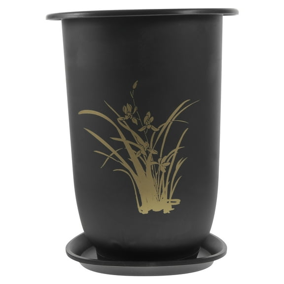 Simple Orchid Planter for Home Use Creative Garden Flowerpot Adornment Purple 1 Set