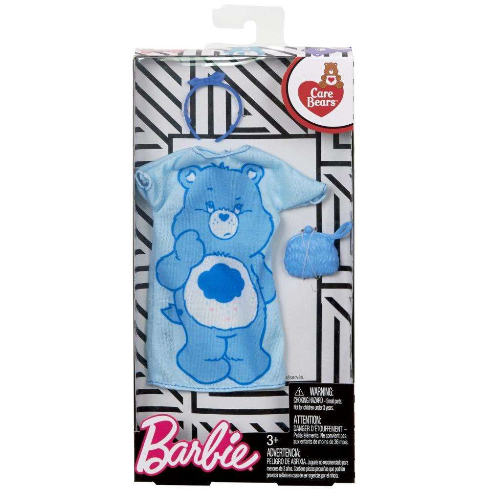 BABY BLUE CARE BEARS BEDTIME BEAR  One shoulder top for Barbie doll 