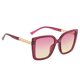 thumbnail image 4 of de cuadras unisex de UV400 de sol Rosa + rosa amarillo Zulema Gafas de sol con montura Cat Eye para mujer, 4 of 8