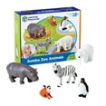 thumbnail image 5 of Learning Resources Jumbo Zoo Animals, Preschool Toys, Ages 2+, LER0788, 5 of 5