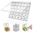 thumbnail image 1 of 30-Day Pill Organizer Monthly Case with Large Compartments, Box for Vitamins and Medication, Transparent, 1 of 7