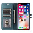 thumbnail image 3 of Premium Wallet Case for iPhone 14 with Card Slots & Kickstand, Flip Cover Green, 3 of 7