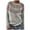 Gray, variant on Women's Sweater Oversize Vintage Floral Stripe Color Block Knitted Long Sleeve Crew Neck 2025 Fall Outfits