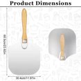 thumbnail image 4 of Monstrate Espátula de aluminio para pizza, plegable, para pan, galleta, con mango de madera, lavable, para hornear, antiescaldado, paleta para Cocina y Comedor, 4 of 6