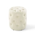 thumbnail image 3 of Modway Amour Tufted Button Round Performance Velvet Ottoman in Ivory, 3 of 6