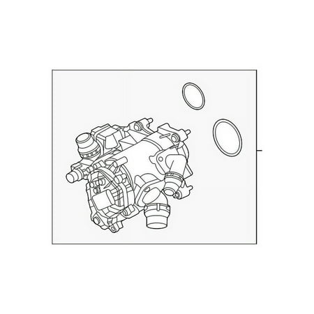 Genuine OE Mini Thermostat Housing - 11-53-8-631-943