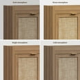 thumbnail image 2 of SICOTAS Shoe Storage Cabinet with 3 Doors & Shelves, 6-Tier Shoe Storage Organizer, Farmhouse Boho Engineered Wooden Shoe Rack Cabinet for Entryway Hallway Closet, Oak, 2 of 9