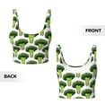 thumbnail image 5 of Naloa Cute Broccoli Sports Bras for Women, High Support Bra with Removable Pads, Comfortable - Small, 5 of 9