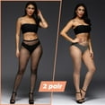 thumbnail image 3 of relayinert 2 Pieces Sexy Tights Fishnet Socks Mesh Stocking Attractive Ladies Hosiery Female Accessories Workmanship Foldable Design 1Set, 3 of 6