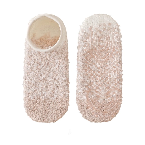 Calcetines de Lana de las Mujeres Navidad Tridimensional Hermoso Piso Calcetines, Espesado Calzado Cálido de Invierno