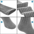 thumbnail image 6 of Lovely Annie 2 Pairs Thick & Warm Children's Wool Socks for Kids Perfect as Winter Snow Sock and All Seasons Size 3Y-6Y Boy Random Color, 6 of 8