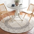 thumbnail image 2 of SAFAVIEH Casablanca Claudia Medallion Area Rug, Ivory/Black, 6' x 6' Round, 2 of 8