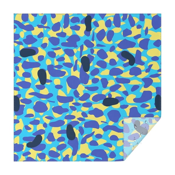 Camouflage Square Tablecloth 42x42in(107x107cm) – Waterproof Polyester Printed Table Cover, Wrinkle Resistant & Washable for Kitchen Dining Picnic Party Decor