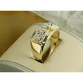 thumbnail image 2 of 2CT Round Cut Lab-Created Diamond Men's Wedding Band Ring 14K Yellow Gold Plated, 2 of 2