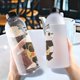 thumbnail image 2 of Botellas de agua Lindo oso panda Taza 1000ml Con pajita Transparente Botella de agua de dibujos animados Utensilios para beber Esmerilado A prueba de fugas Coctelera de proteínas, 2 of 5
