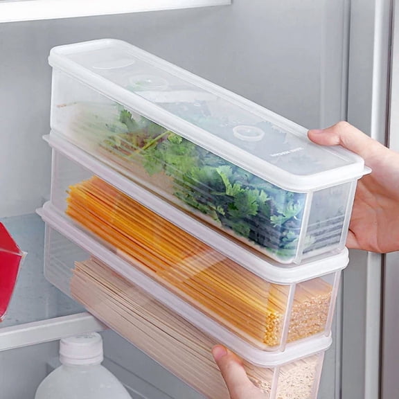 Transparent Sealed Food Storage Container Refrigerator Fresh Keeping Box for Kitchen and Fridge Use