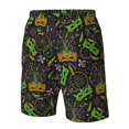 thumbnail image 4 of Pofeuu Carnival Mardi Gras3 Prin Men's Swim Trunks Quick Dry Bathing Suit Swimming Board Shorts Mesh Lining Beach Swimwear-X-Large, 4 of 6