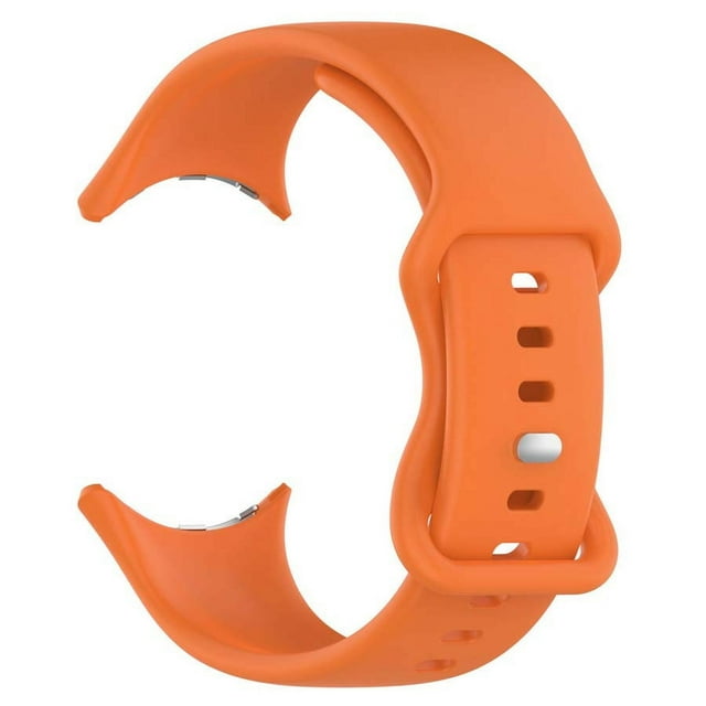 Sports Silicone Strap For Google Pixel Watch 3 41 45mm Replacement Correa Bracelet For Google Pixel 2 Smart Watch Band Accessory Orange Pixel Watch 3 45mm