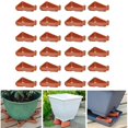 thumbnail image 1 of Set of 24 triangular flowerpot feet for indoor and outdoor, 1 of 5