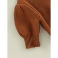 thumbnail image 6 of Gureui Toddler Infant Baby Boys Girls Casual Short Sleeve Sweater Fashion Solid Color Round Neck Pullover Knitwear, 6 of 9