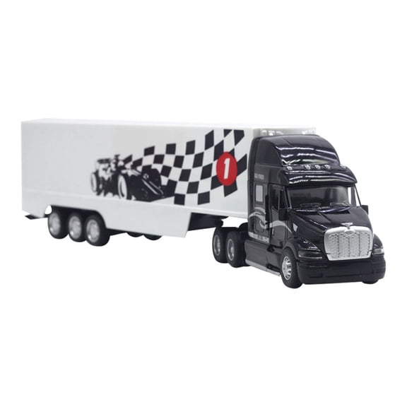 1:48 Scale Alloy Container Truck Style Heavy Hauler with Sound & Light Effects (Die Model) Early Education Toys Happy 2026!