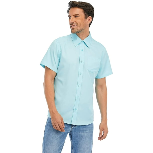 Walmart mens short sleeve dress shirts discount