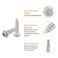 thumbnail image 4 of 30pack M5 x 20mm Button Head Torx Security Sheet Metal Screws with T25 Bit, 4 of 6