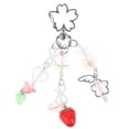 thumbnail image 1 of Llavero elegante para mujer, colgante de fresa de dibujos animados, colgante para bolso, 1 of 6