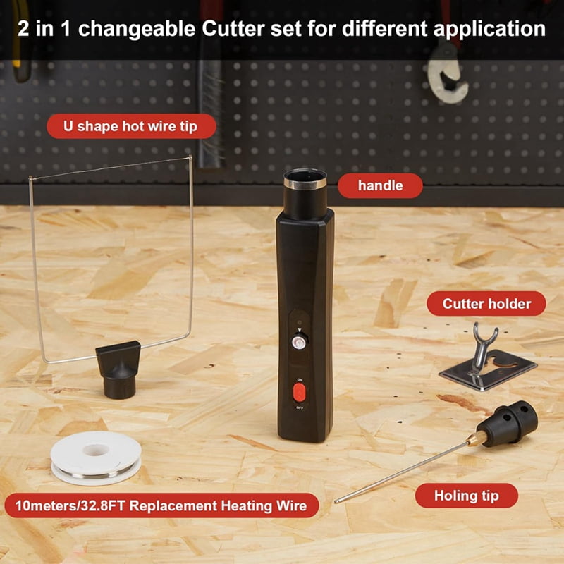 Hot Wire Foam Cutter - 2 in 1 Electric Cutting Machine Pen Tools Kit, -Cutting Pen with Versatile Tips US Plug