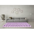 thumbnail image 3 of Ahgly Company Indoor Square Solid Purple Modern Area Rugs, 7' Square, 3 of 4