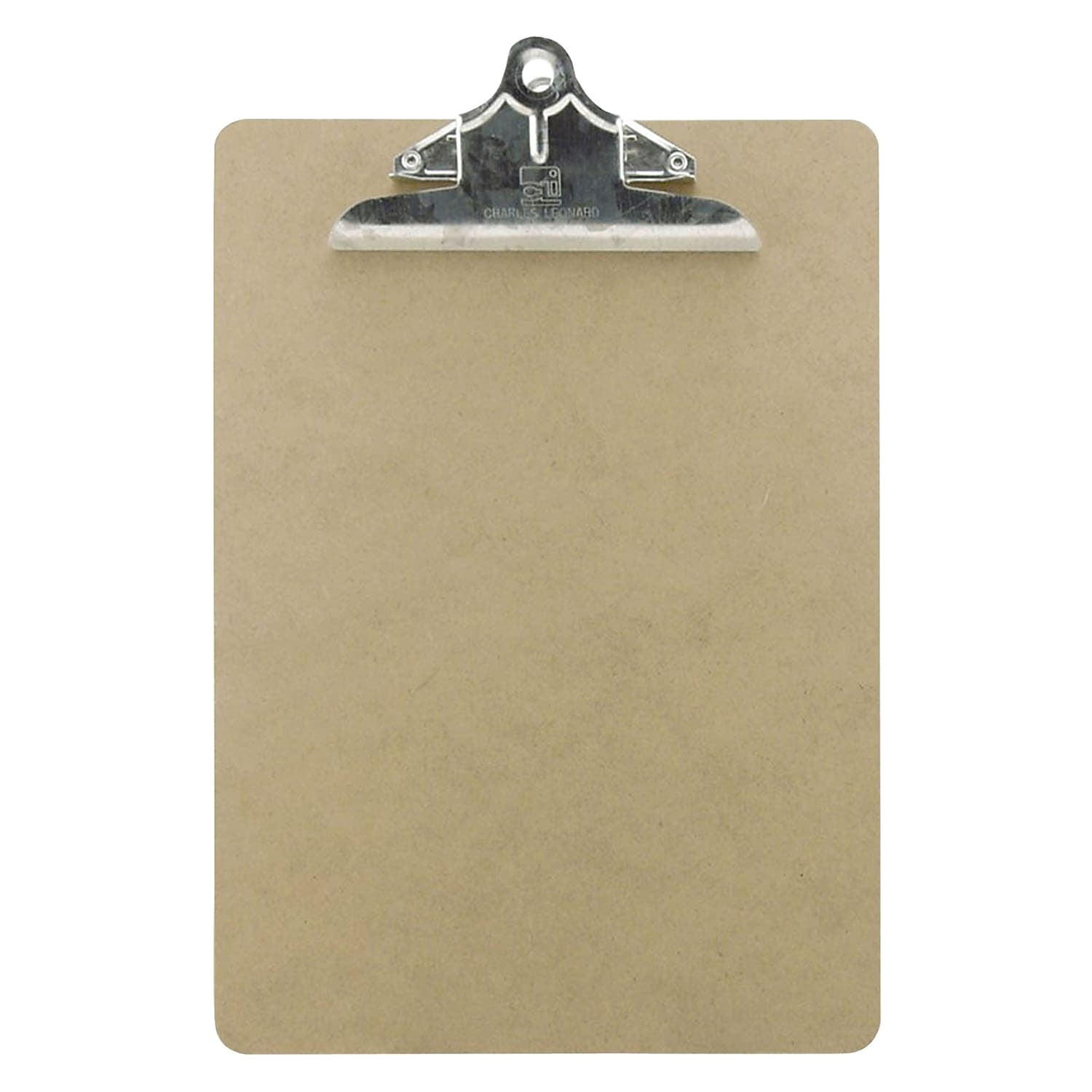 Charles Leonard Masonite Clipboard, Letter Size, 12 Count