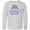 AC-Heather Grey, variant on Inktastic Birthday Queen with Pink and Purple Tiara Long Sleeve Youth T-Shirt