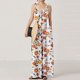 thumbnail image 2 of Mono largo suelto sin mangas con estampado de verano para mujer y mujer Fridja  alkflakhf37397, 2 of 6