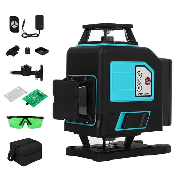 Ataucjin Laser Level, Green Laser Level with Tripod, 4×360° Self Leveling & Manual & Pulse Mode, 16-Line Laser Tool for Construction, Home Renovation, Picture Hanging