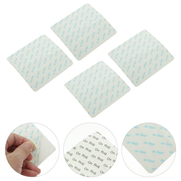 BESTYASH 8Pcs Anti Slip Rug Pad White Fixing for Area Rugs Indoor Use