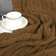thumbnail image 6 of PiccoCasa Cotton Knitt Throw Blanket Decorative Cable Knitted Blanket for Couch, Chair, Coffee 60" x 78", 6 of 8