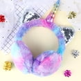 thumbnail image 5 of HIFOT Unicorn Winter Earmuffs for Kids Cute Warm Ear Muffs Portable Soft Plush Ear Warmers for Women Kids Girls, 5 of 7