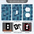 thumbnail image 3 of Yayeee Blank Wall Plate Cover 1-Gang 4.5"x2.7" Home Unused Decorative Outlet, Blue Forest Cat Pattern, 3 of 7